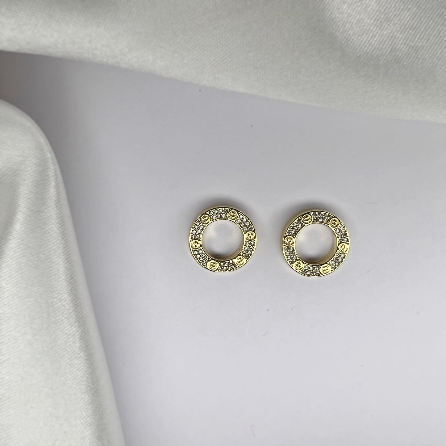 SUNLIT RING EARRINGS