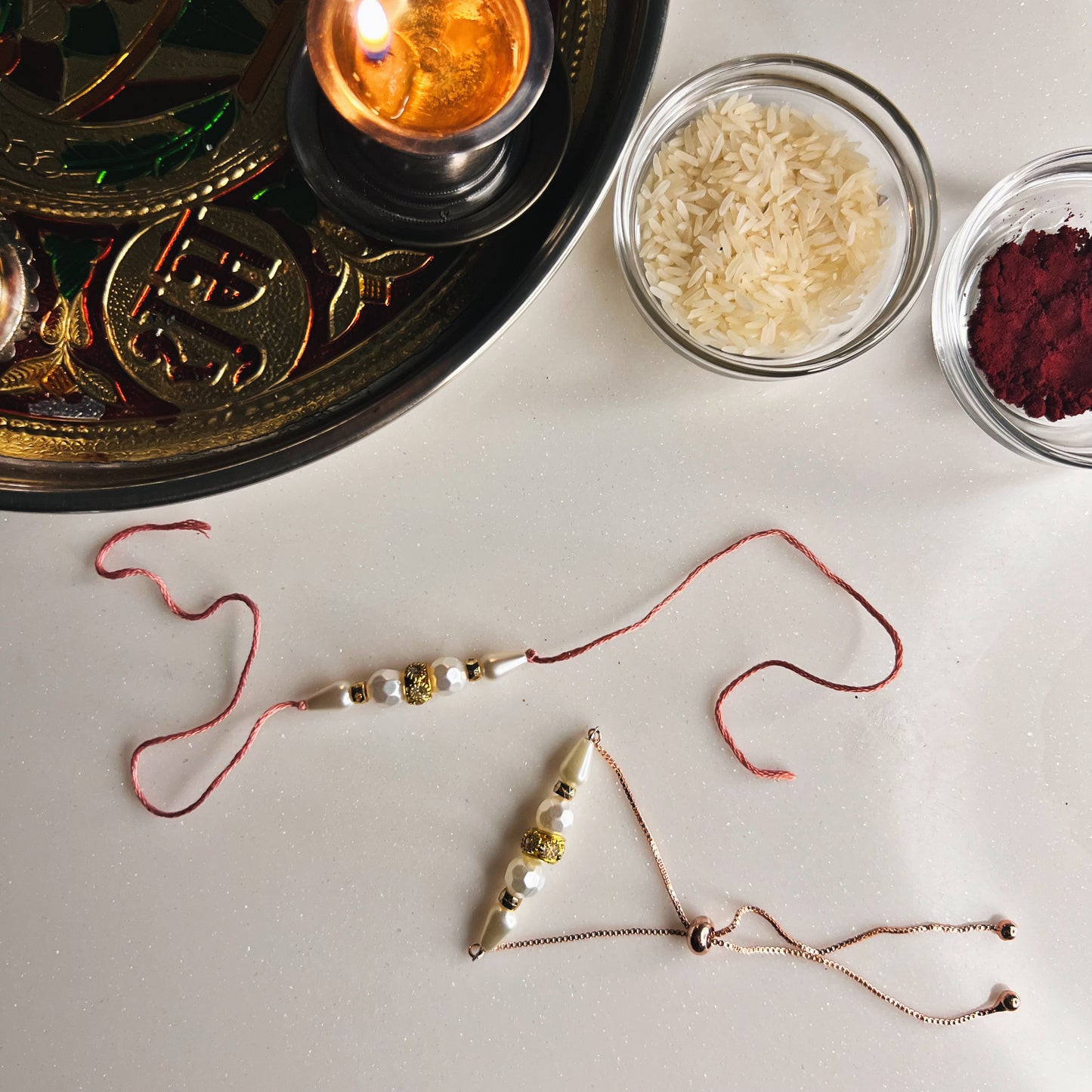 PEARLfect RAKHI & LUMBA SET