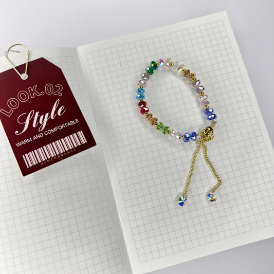 PRISM SPARK BEAD ADJUSTABLE BRACELET