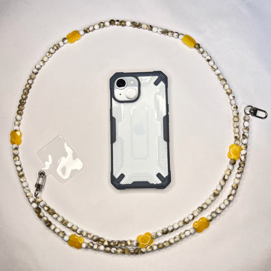 SUNNY MARBLE PHONE CROSS BODY CHAIN