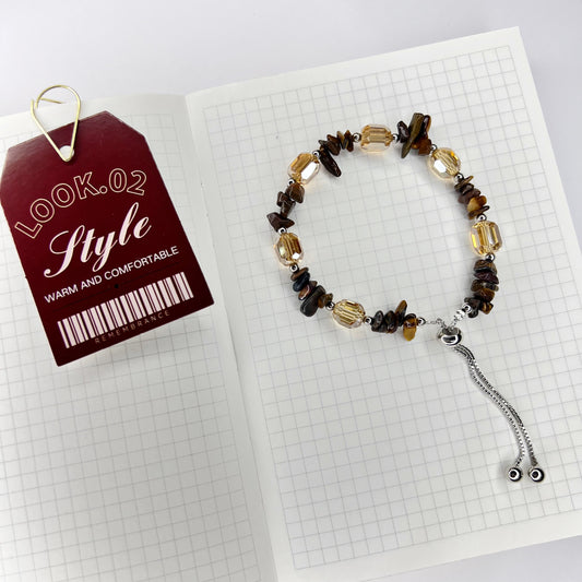 MOCHA SPARK ADJUSTABLE BRACELET