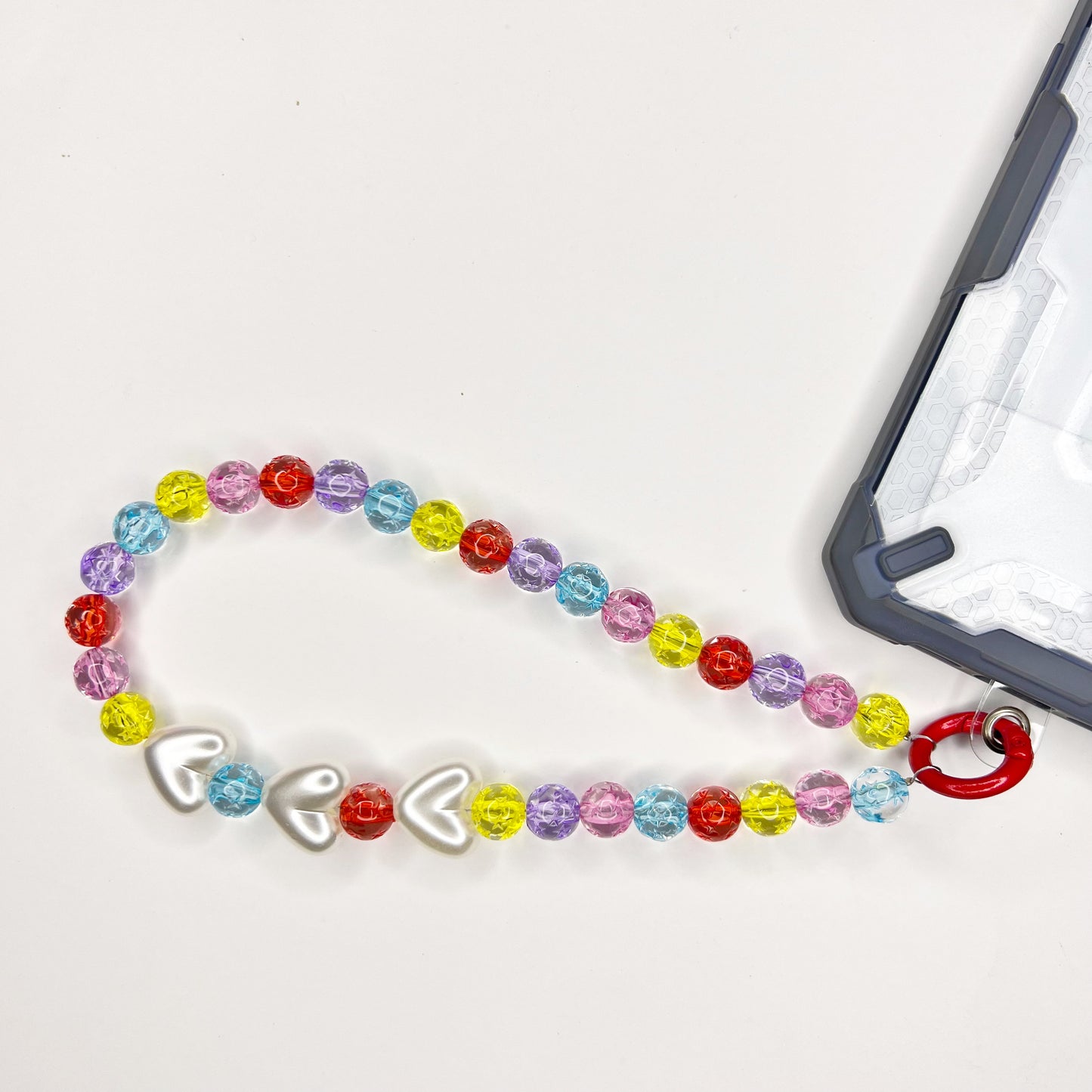 CANDY POP HEARTS PHONE CHARM