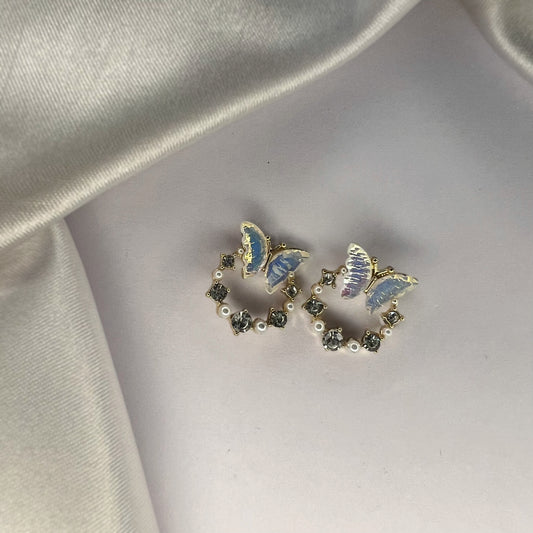 BLUE BUTTERFLY EARRINGS